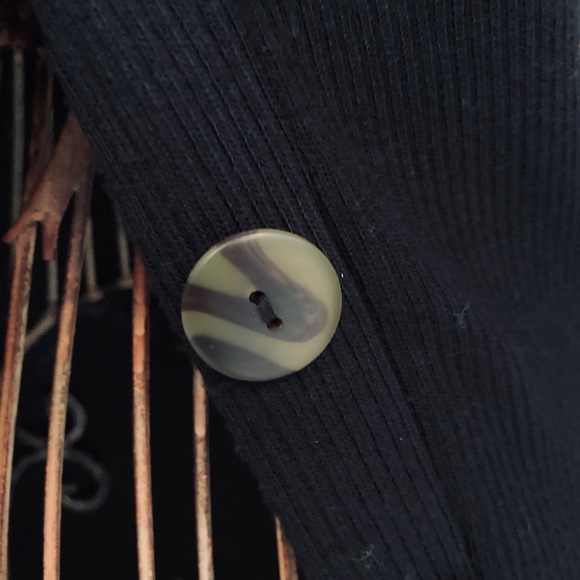 NWT Heart & Hips button blk sweater dress cardigan - Picture 9 of 16